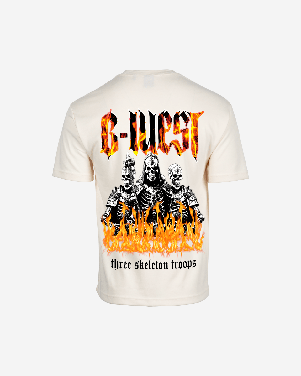G West Oversized Tri Skeleton T-Shirt Mens G West