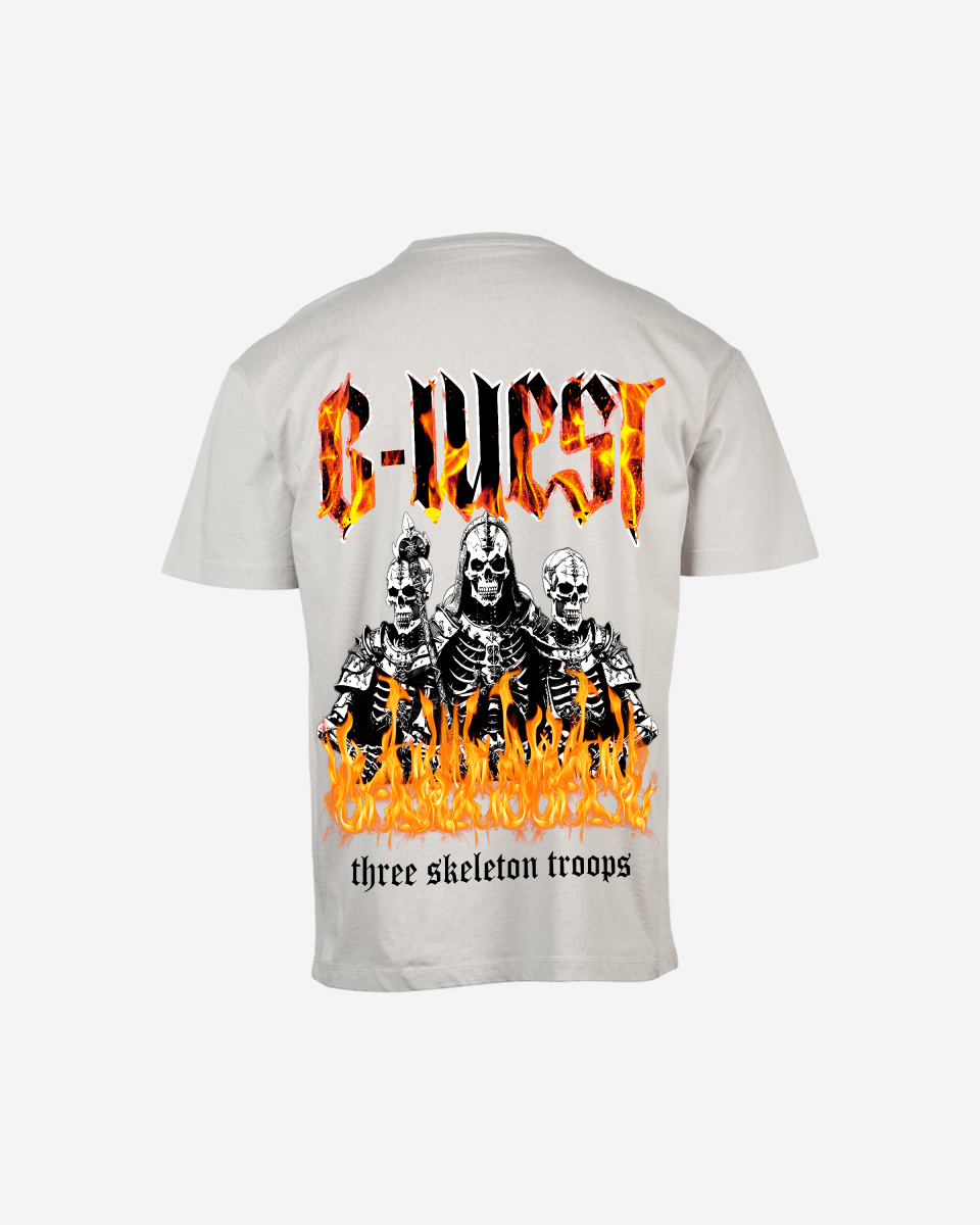 G West Oversized Tri Skeleton T-Shirt Mens G West