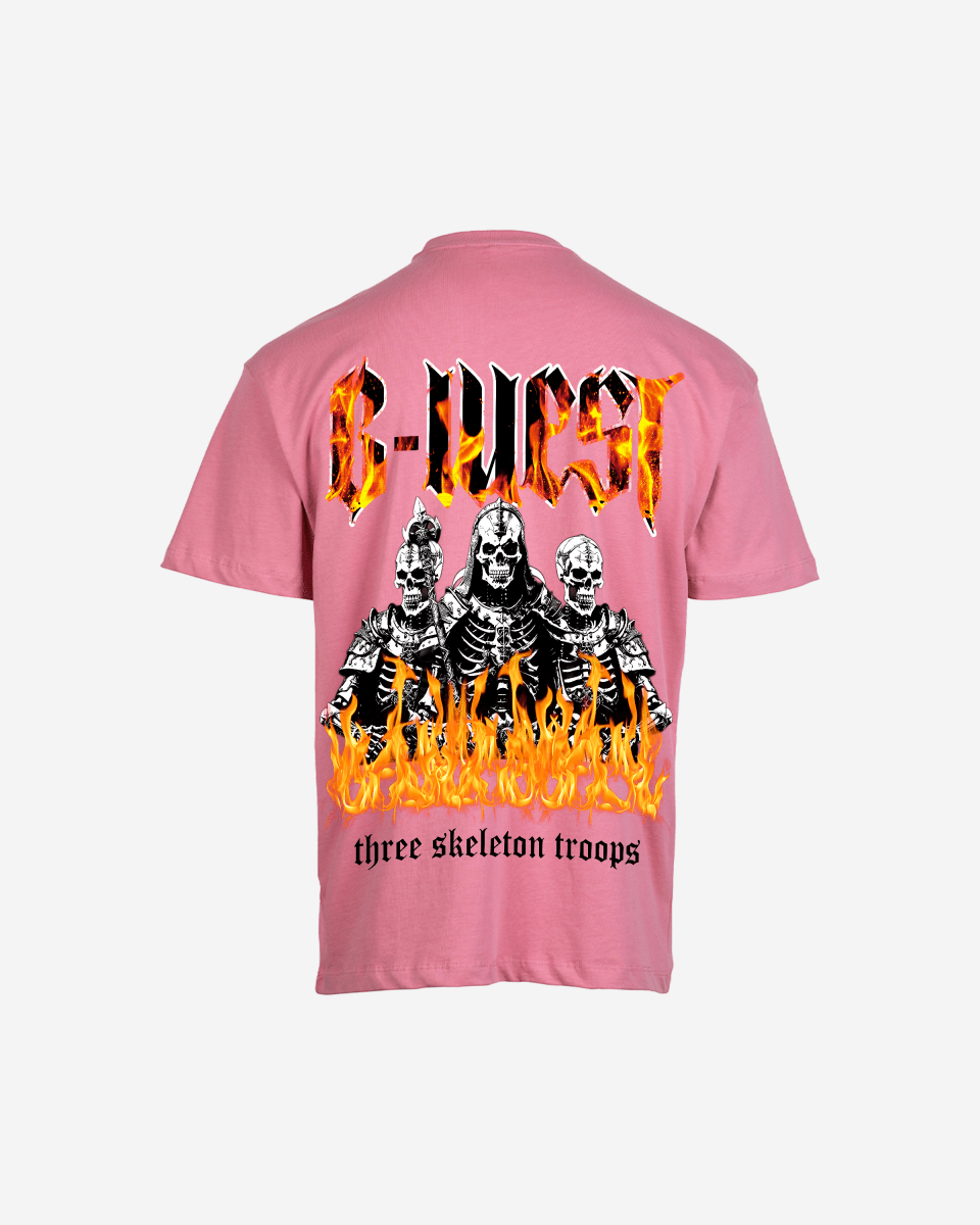 G West Oversized Tri Skeleton T-Shirt Mens G West