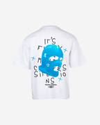 G West Mens Oversized True Blue Ski Mask Oversized Tee G West