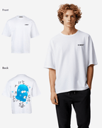 G West Mens Oversized True Blue Ski Mask Oversized Tee G West