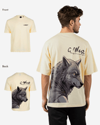 G West Mens Oversized Wolf T Shirt G West