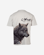 G West Mens Oversized Wolf T Shirt G West