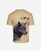 G West Mens Oversized Wolf T Shirt G West