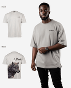 G West Mens Oversized Wolf T Shirt G West