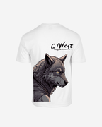 G West Mens Oversized Wolf T Shirt G West