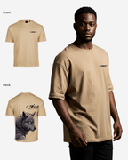 G West Mens Oversized Wolf T Shirt G West