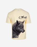 G West Mens Oversized Wolf T Shirt G West