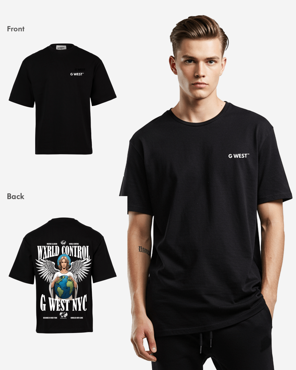 G West Mens Oversized World Tee T-Shirt G West
