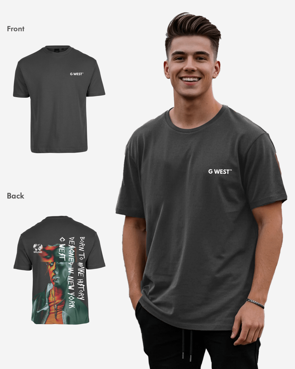 G West Mens Oversized World Wide Chain Tee G West
