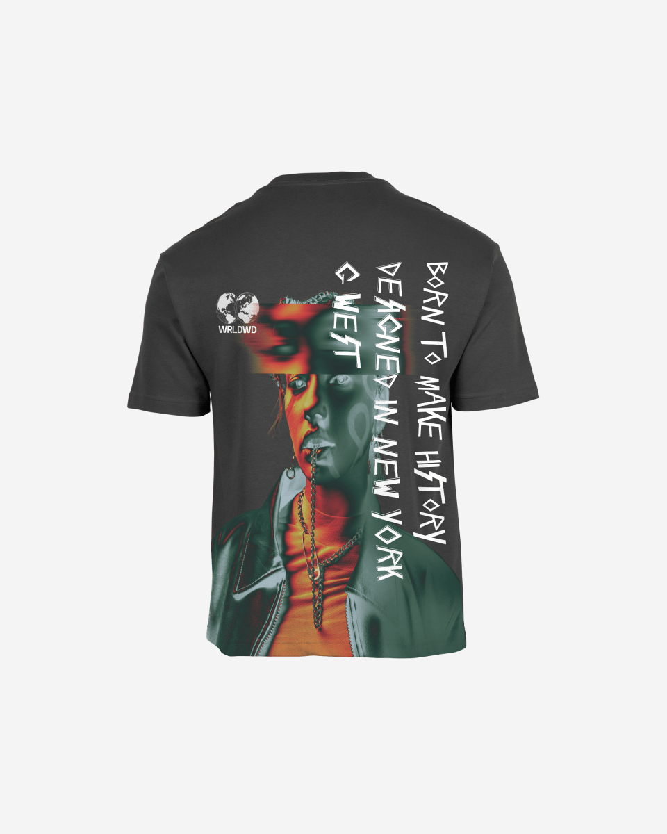 G West Mens Oversized World Wide Chain Tee G West