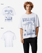 G West Oversized World Wide Star T Shirt Mens G West