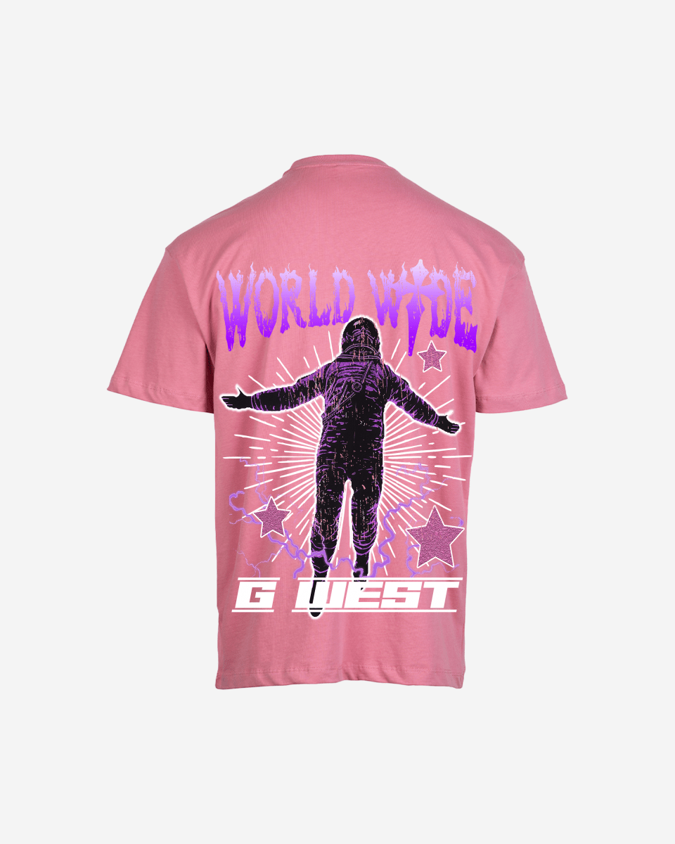 G West Mens Oversized World Wide Star Tee G West
