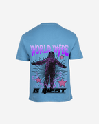 G West Mens Oversized World Wide Star Tee G West