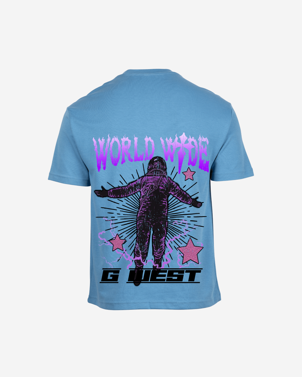 G West Mens Oversized World Wide Star Tee G West