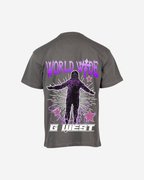 G West Mens Oversized World Wide Star Tee G West
