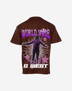 G West Mens Oversized World Wide Star Tee G West
