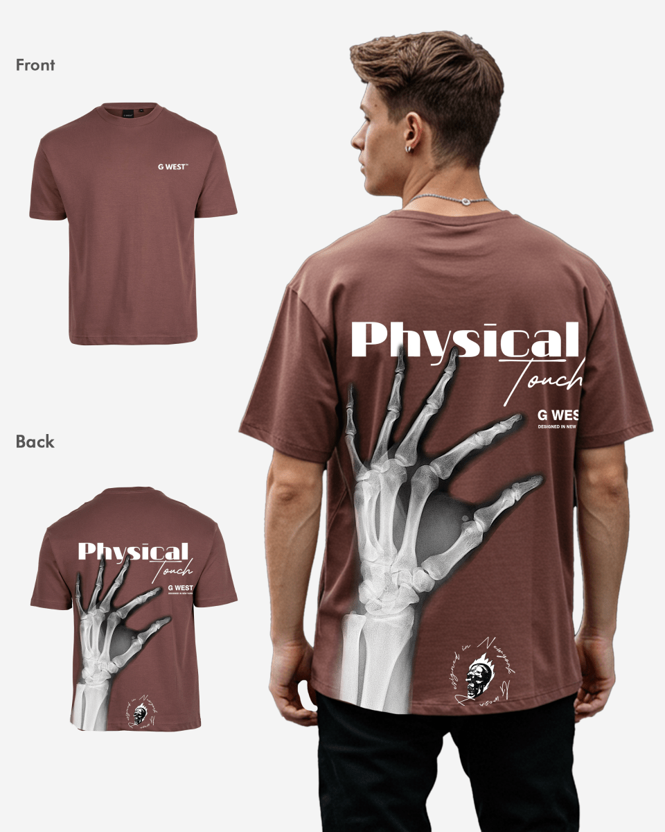 G West Mens Oversized X-Ray Hand Tee G West