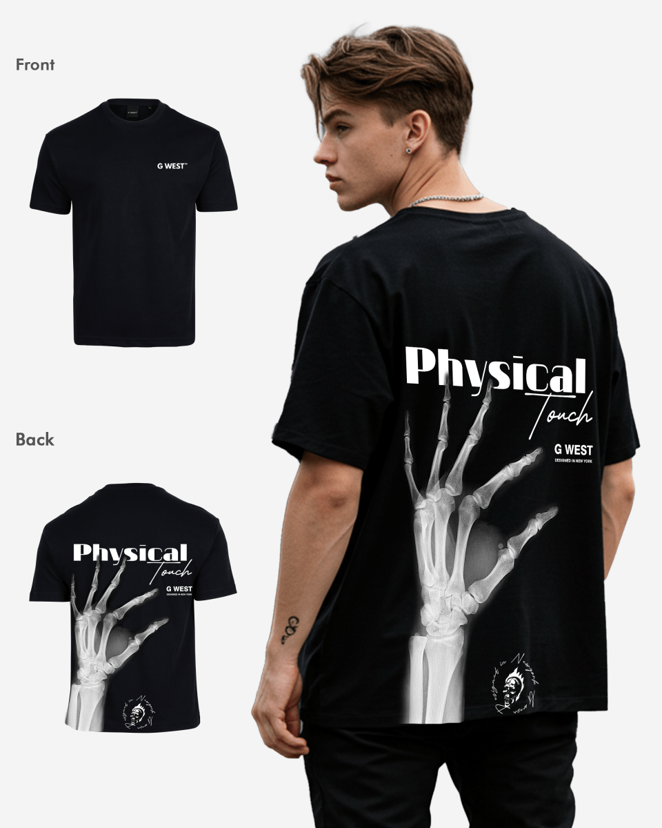 G West Mens Oversized X-Ray Hand Tee G West