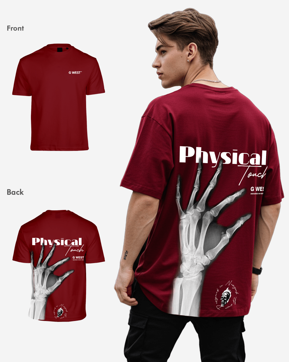 G West Mens Oversized X-Ray Hand Tee G West