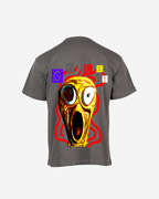G West Mens Oversized Yellow Face Life Style Tee G West