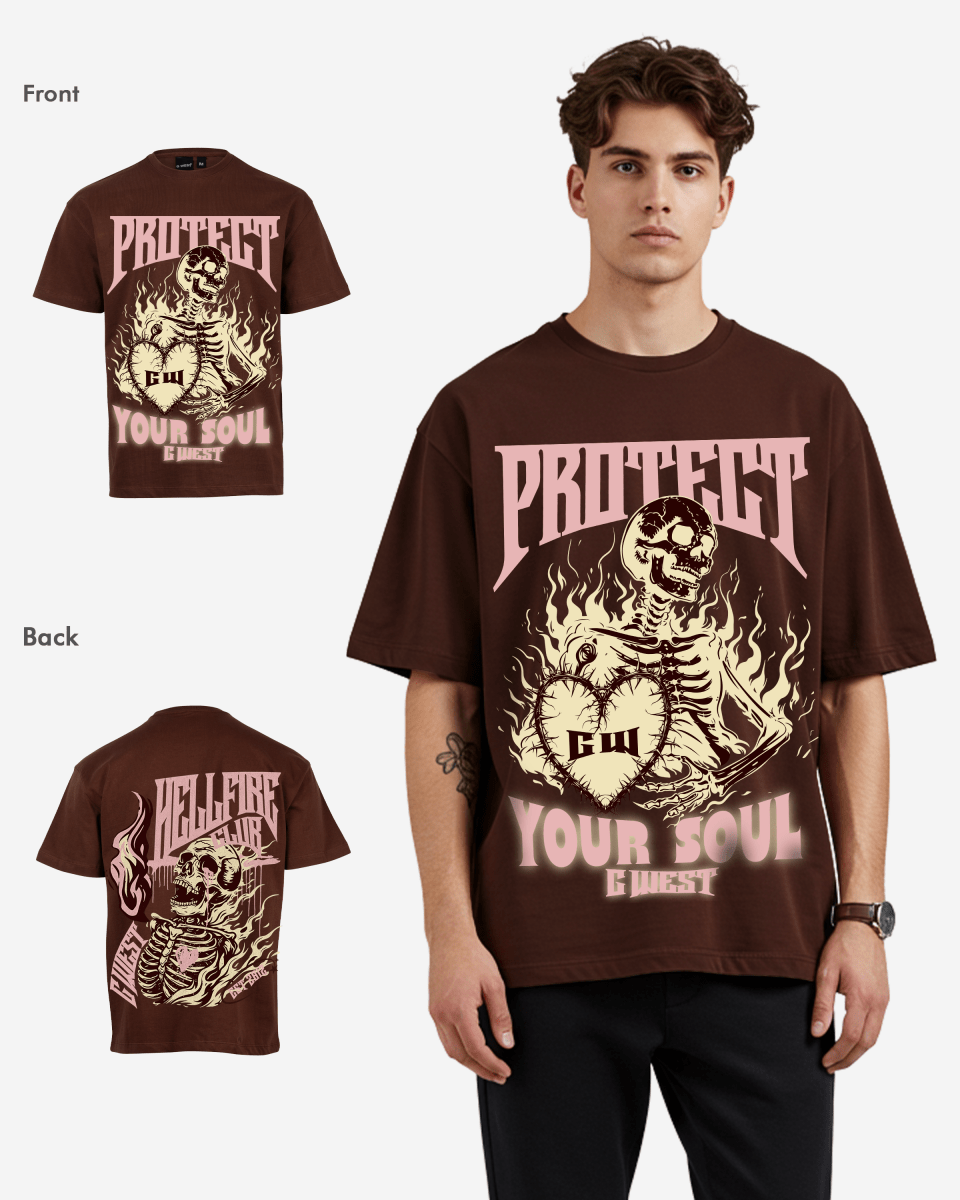 G West protect your soul Oversized T-Shirt Mens G West