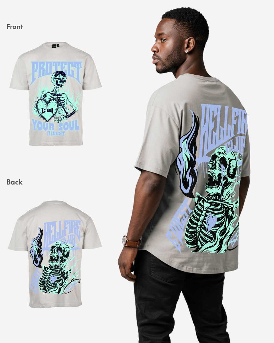 G West protect your soul Oversized T-Shirt Mens G West