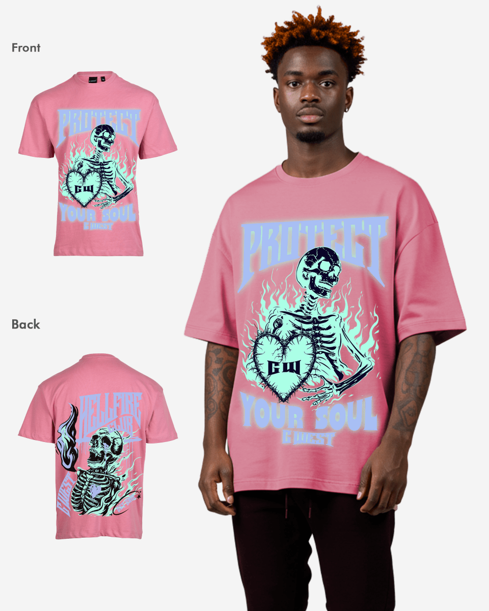 G West protect your soul Oversized T-Shirt Mens G West