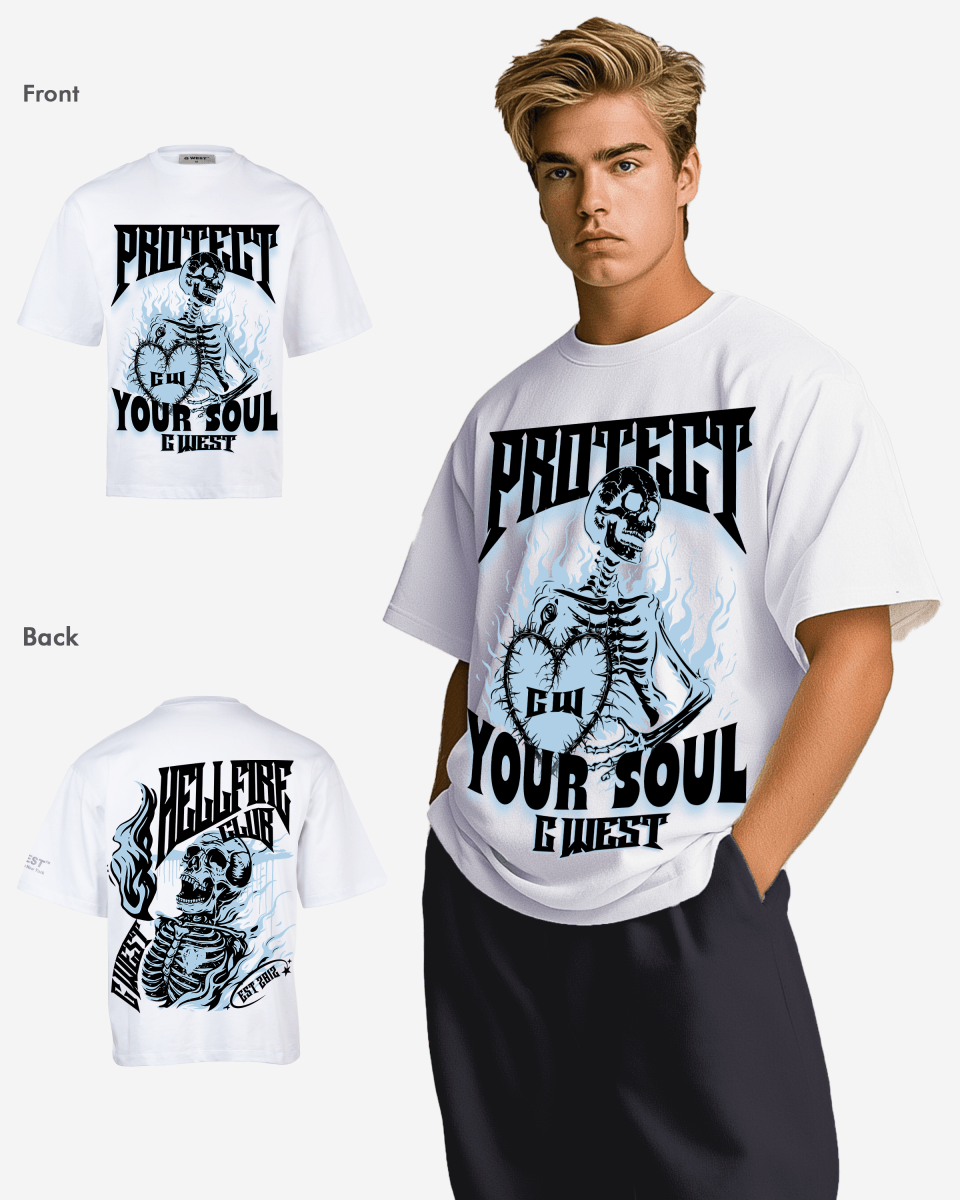 G West protect your soul Oversized T-Shirt Mens G West