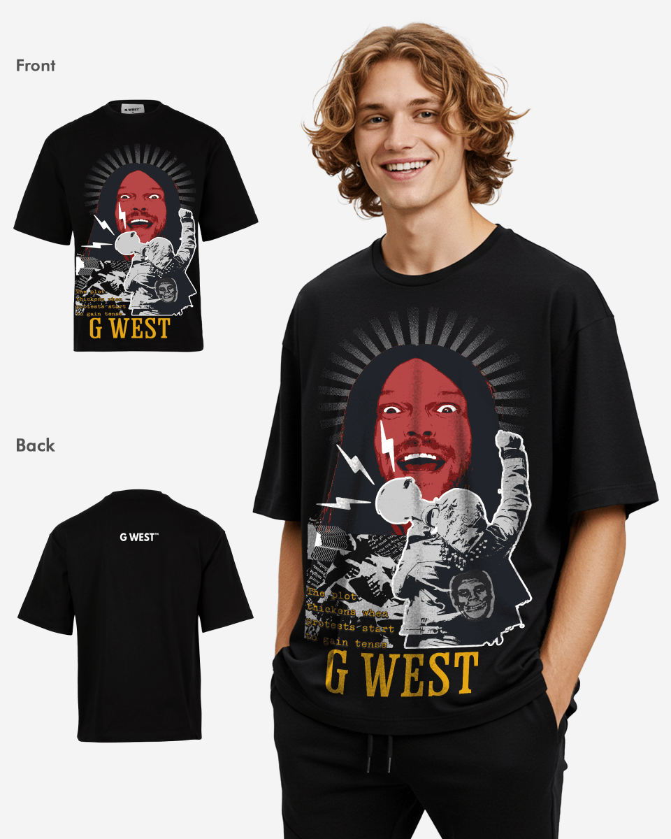 G West Protest Oversized T-Shirt Mens G West