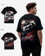 G West Racing Club Double Hit Black T-Shirt Big and Tall Mens G West