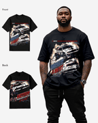 G West Racing Club Double Hit Black T-Shirt Big and Tall Mens G West