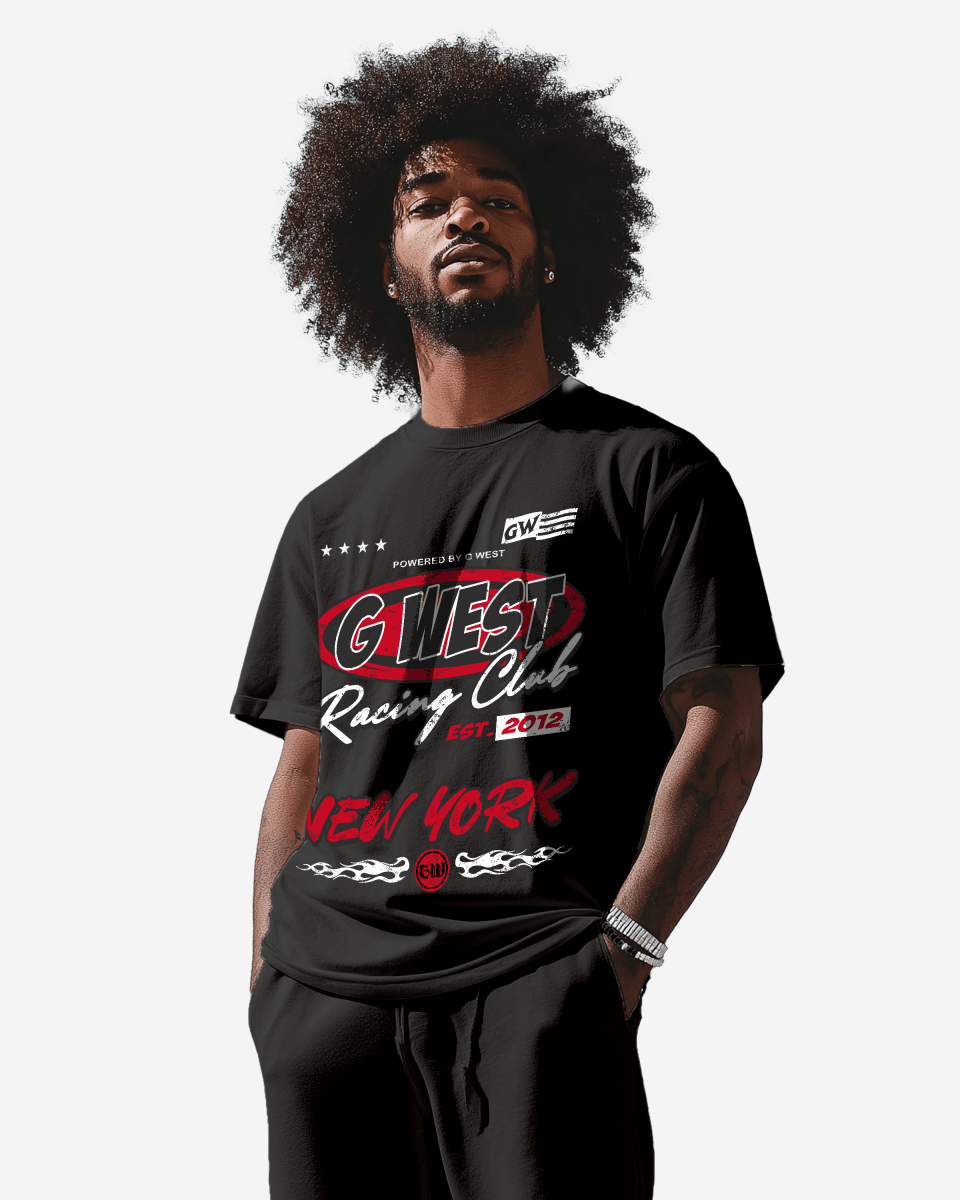 G West Racing Club Oversized Tee G West