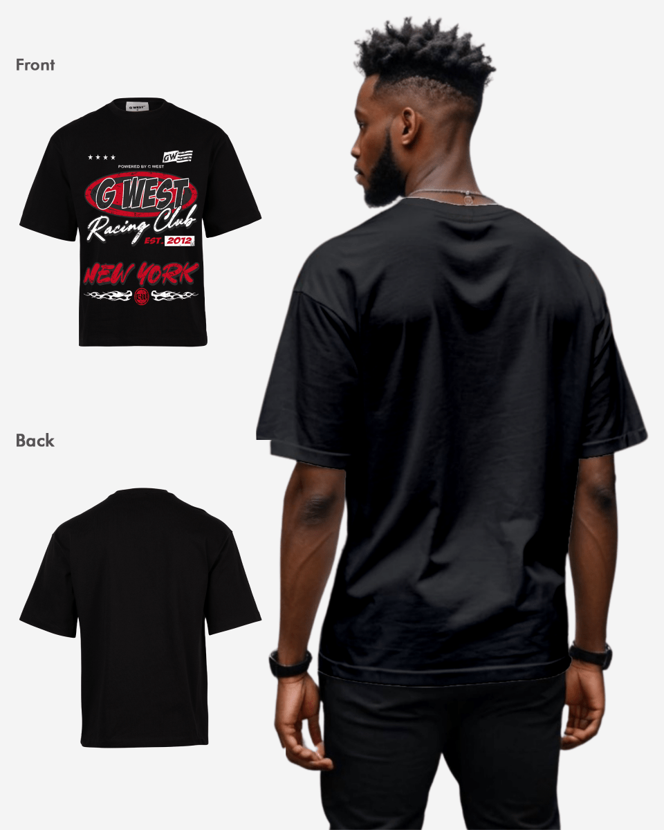 G West Racing Club Oversized Tee G West