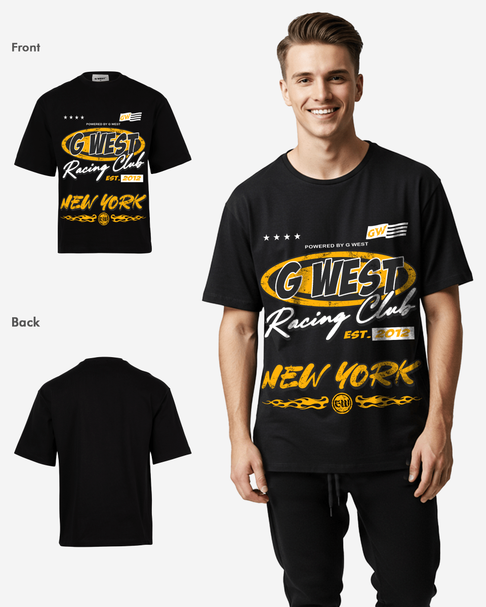 G West Racing Club Oversized Tee G West