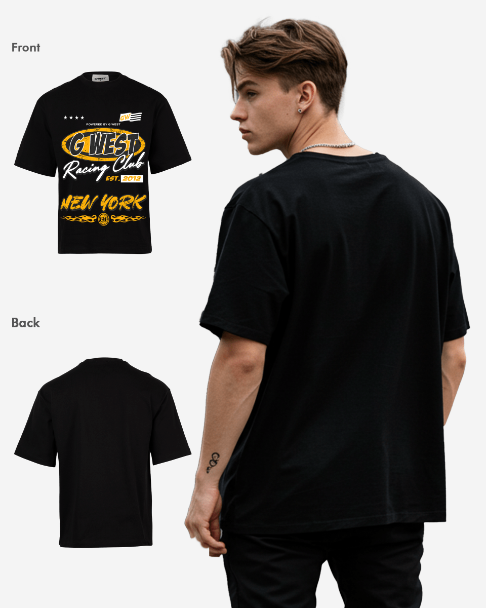 G West Racing Club Oversized Tee G West