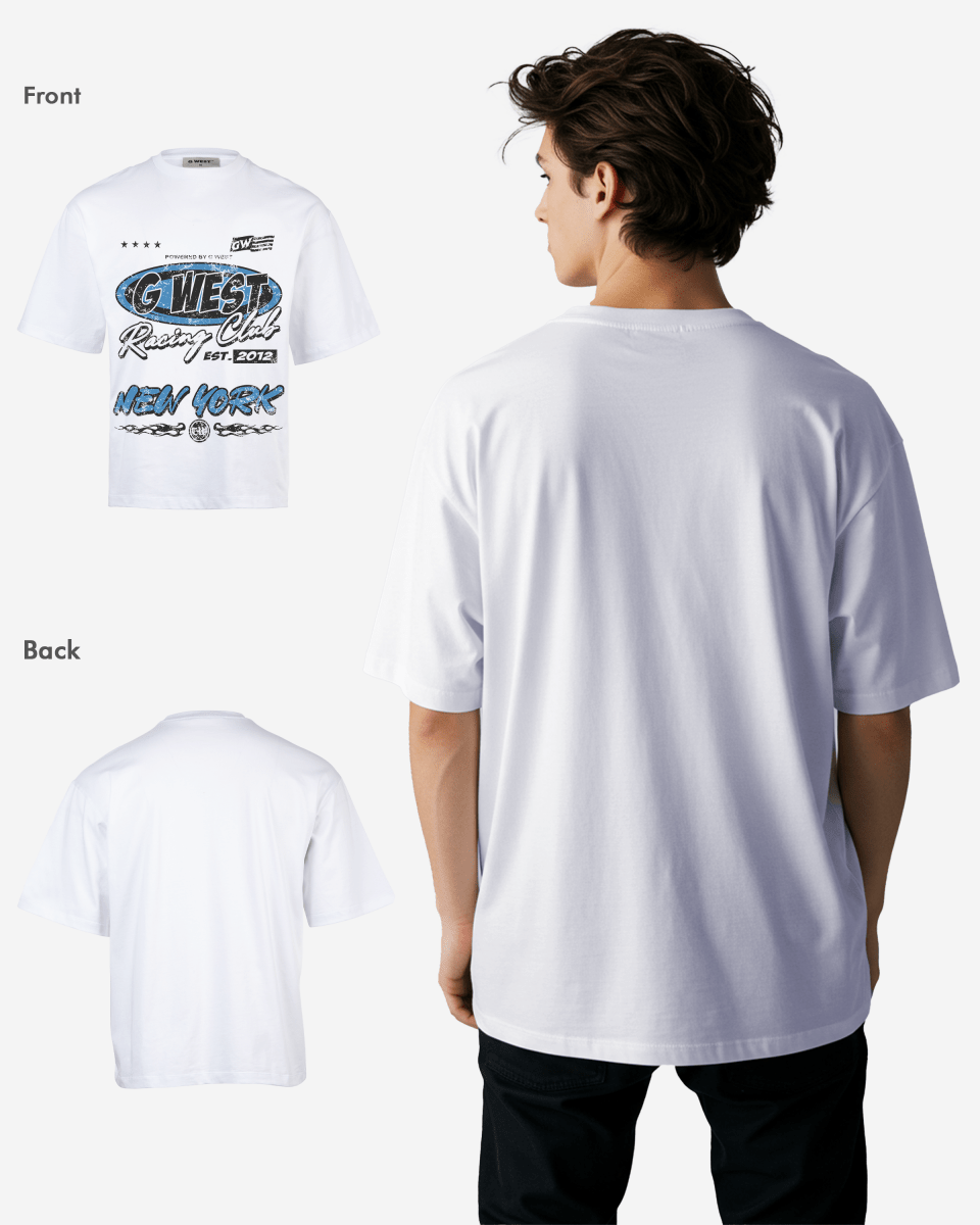 G West Racing Club Oversized Tee G West