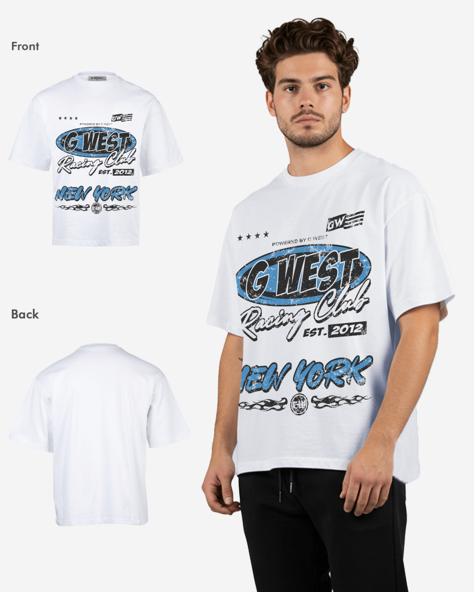 G West Racing Club Oversized Tee G West