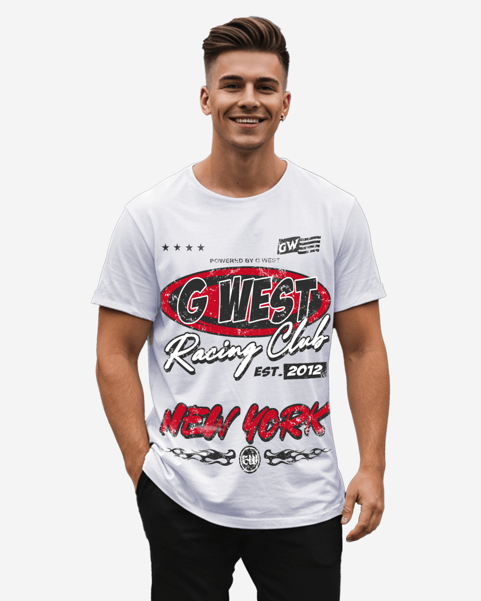G West Racing Club Oversized Tee G West