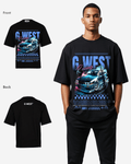 G WEST RACING OVERSIZED T-Shirt Mens G West
