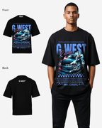 G WEST RACING OVERSIZED T-Shirt Mens G West