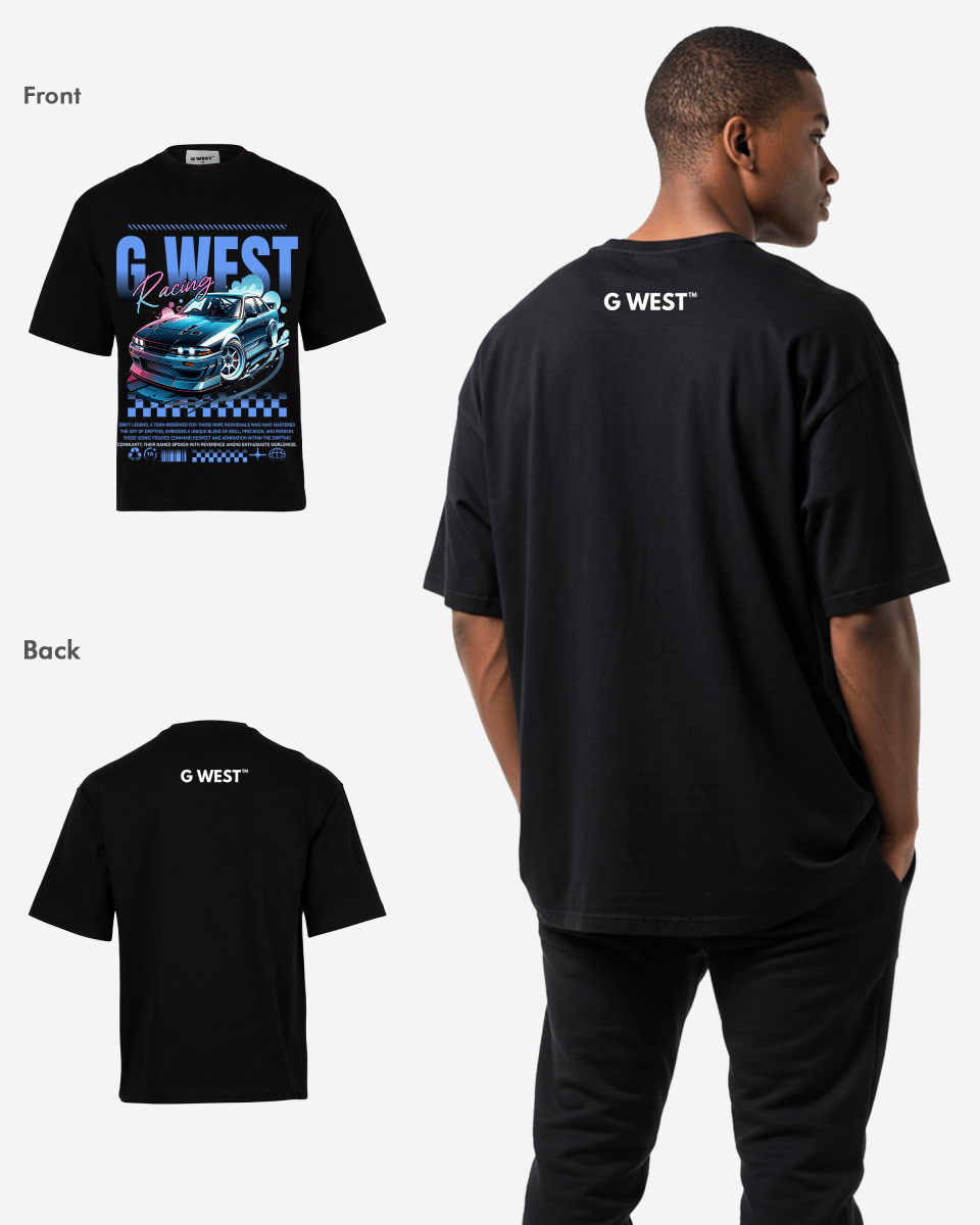 G WEST RACING OVERSIZED T-Shirt Mens G West