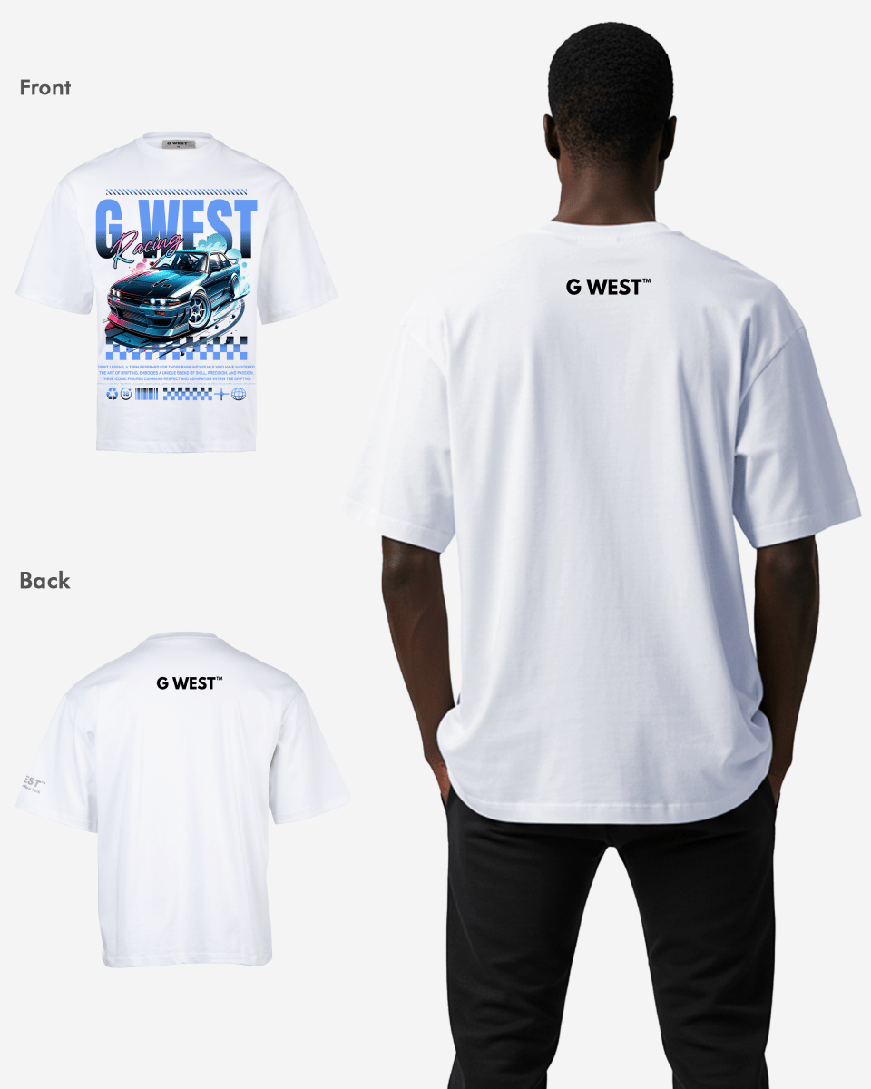 G WEST RACING OVERSIZED T-Shirt Mens G West