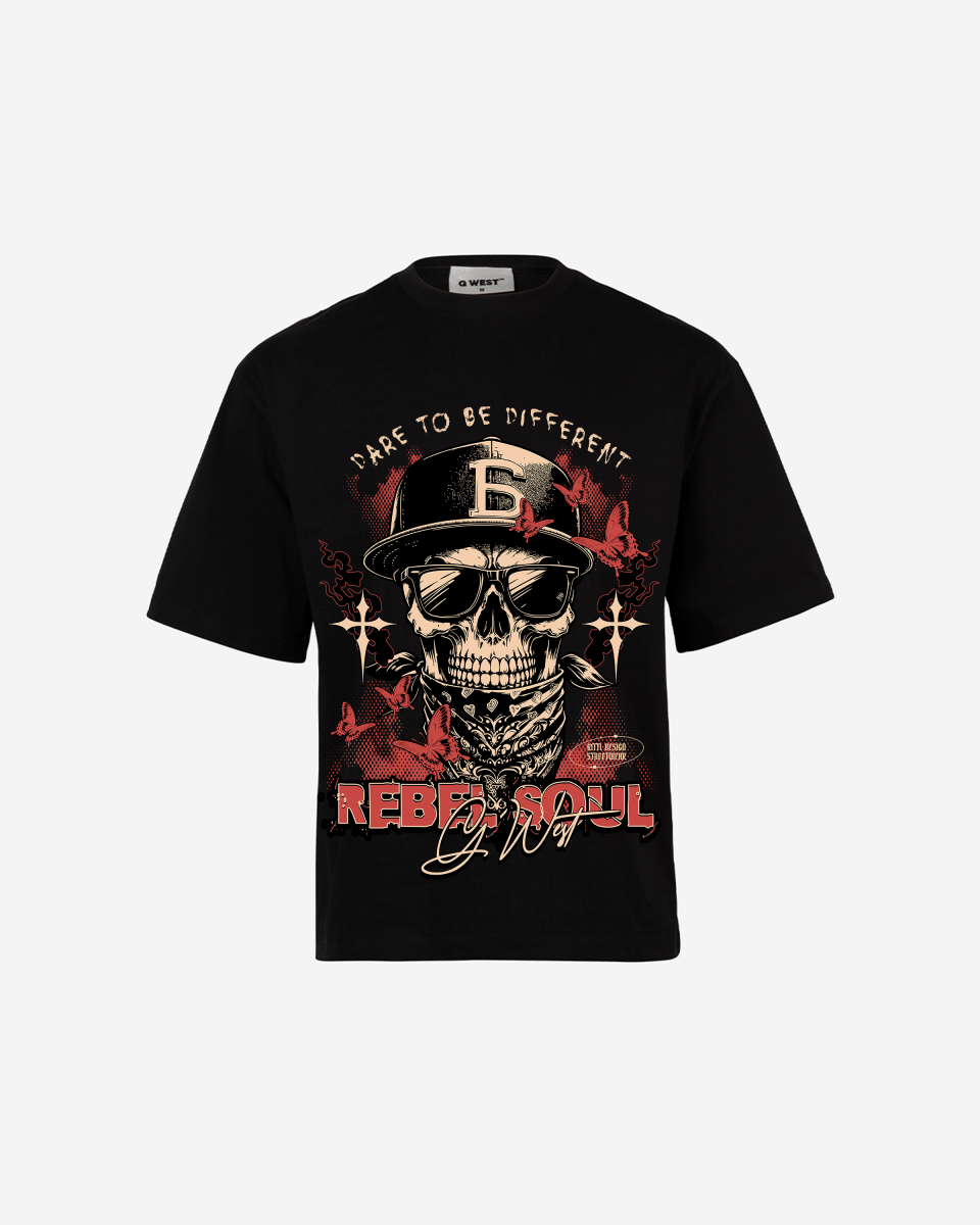 G WEST REBEL SOUL OVERSIZED T-Shirt Mens G West