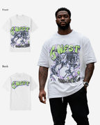 G West Reborn White T-Shirt Big and Tall Mens G West