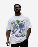 G West Reborn White T-Shirt Big and Tall Mens G West