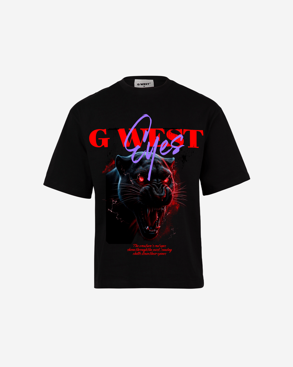 G WEST RED FURY OVERSIZED T-Shirt Mens G West