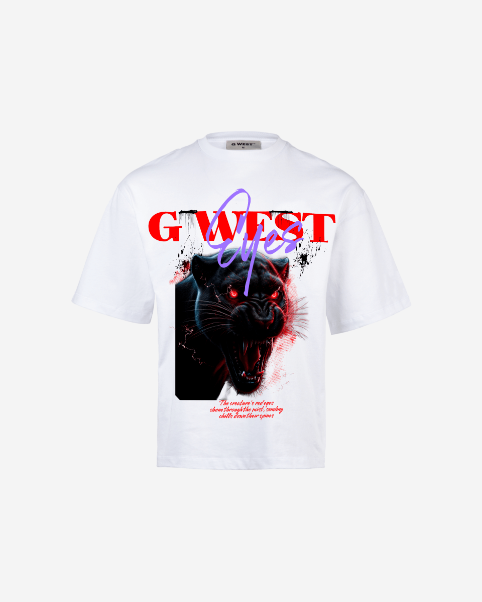 G WEST RED FURY OVERSIZED T-Shirt Mens G West