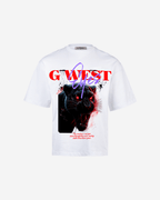 G WEST RED FURY OVERSIZED T-Shirt Mens G West