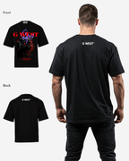 G WEST RED FURY OVERSIZED T-Shirt Mens G West